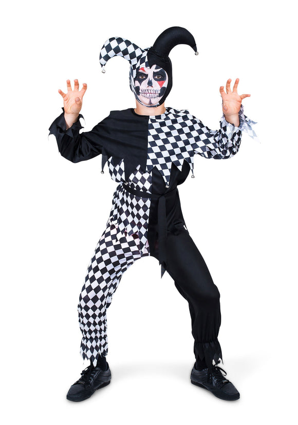 Child Evil Jester Costume