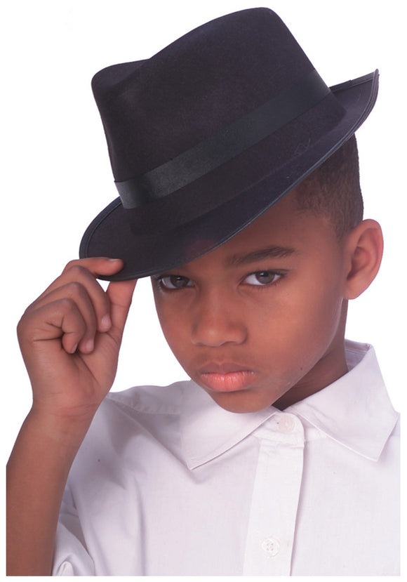 Child Gangster Fedora Hat Costume