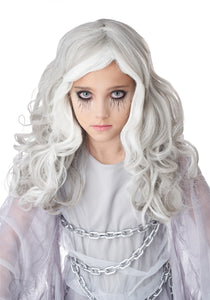 Glow In The Dark Ghost Kids Wig