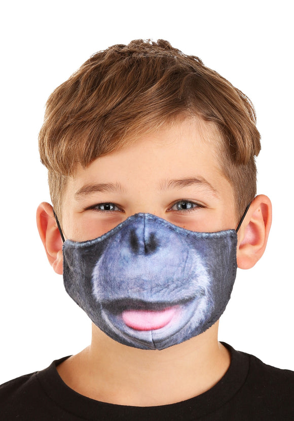 Gorilla Sublimated Face Mask for Kids