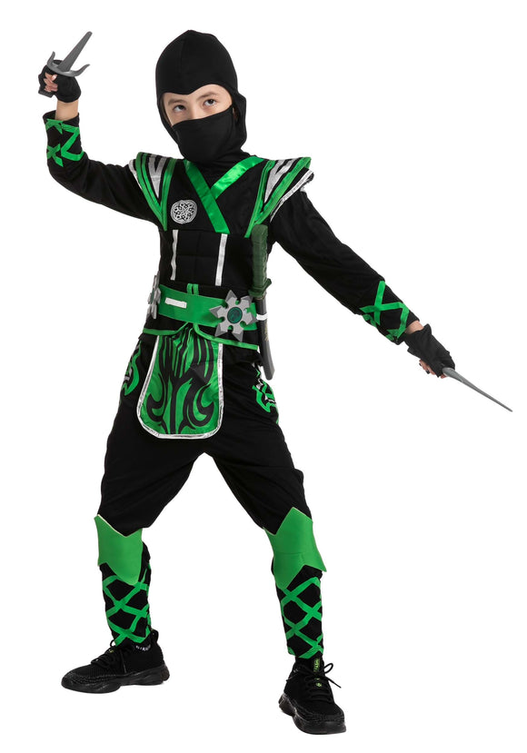 Green Ninja Kid's Costume