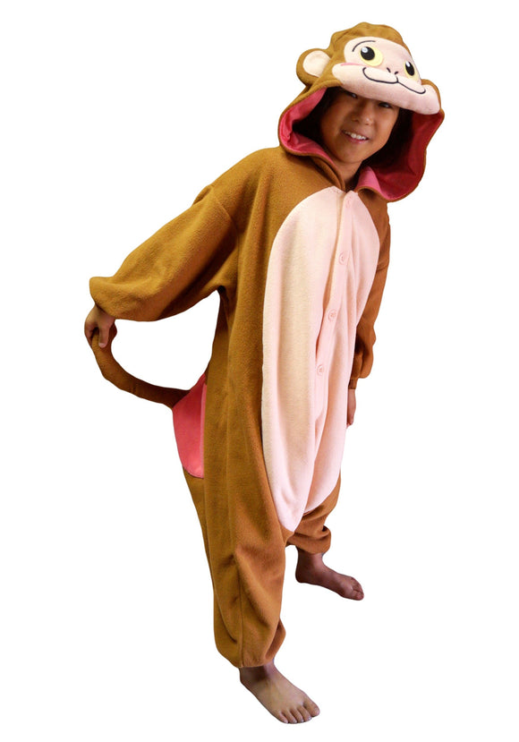Monkey Kigurumi for Kids Costume