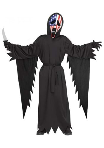 Child Patriotic Ghost Face Costume