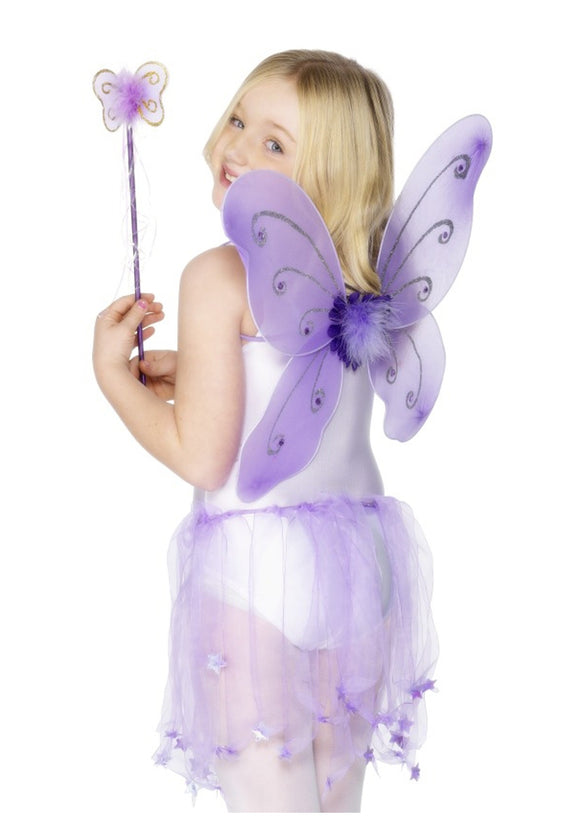 Child Purple Butterfly Wings Kit