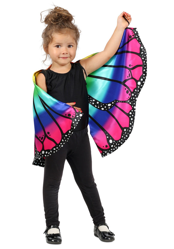 Rainbow Butterfly Kids Cape Accessory