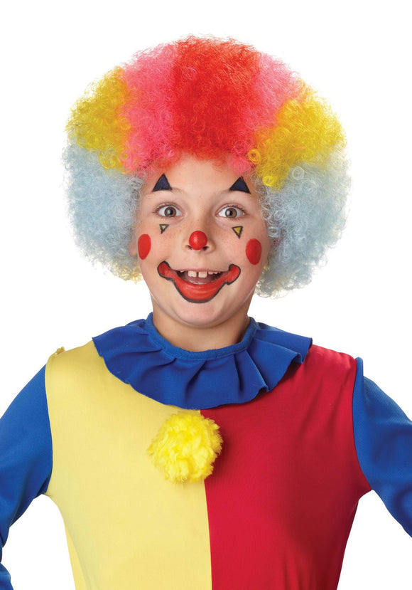 Rainbow Clown Child Wig