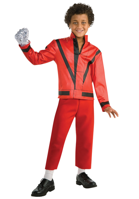 Child Red Thriller Jacket Costume