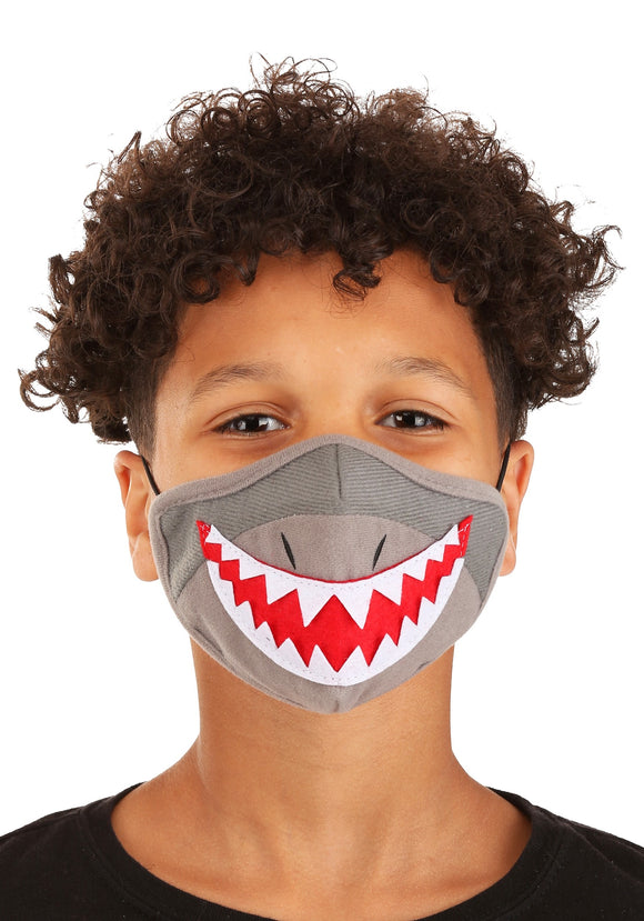 Shark Sublimated Face Mask for Kids