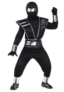 Child Silver Mirror Ninja Costume