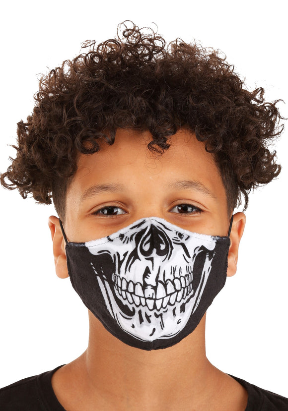 Skeleton Sublimated Face Mask for Kids