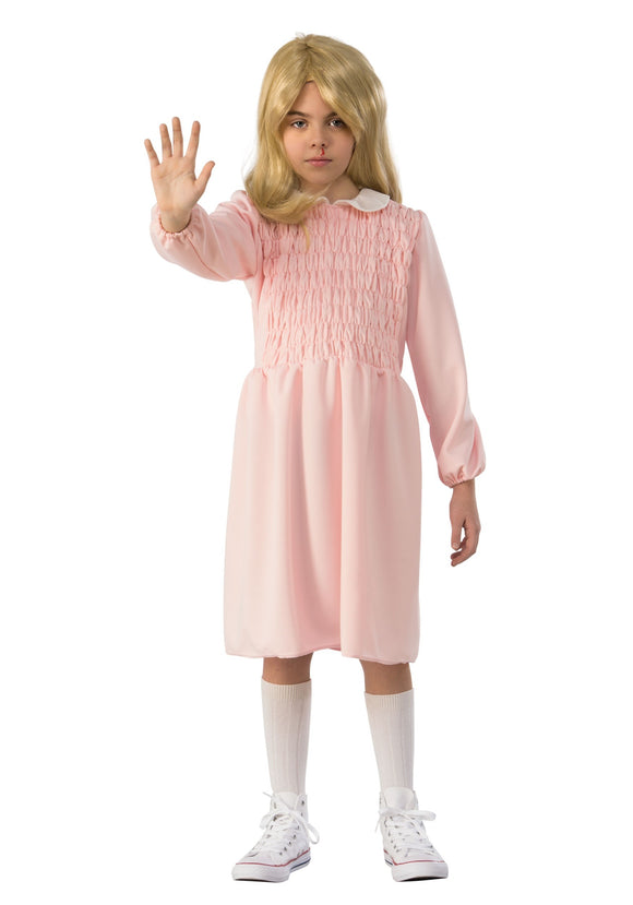 Stranger Things Eleven Long Sleeve Dress Child Costume
