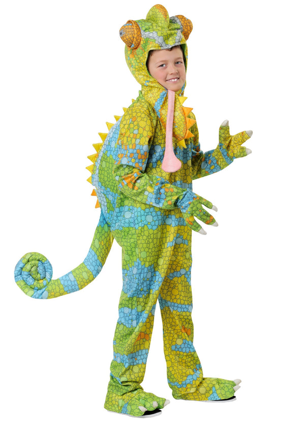 Realistic Chameleon Costume for a Child