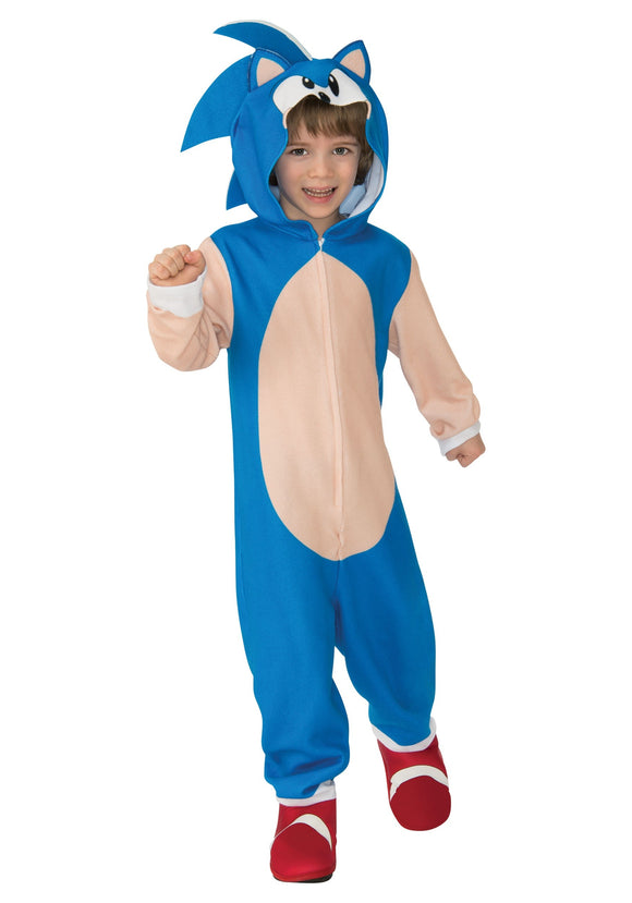 Boy's Sonic the Hedgehog Hooded Costume
