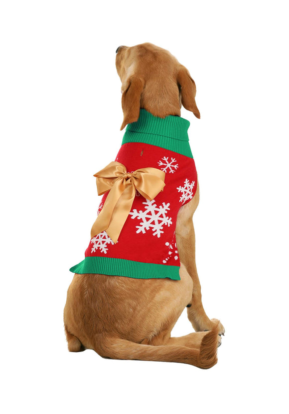 Christmas Present Sweater for Dogs