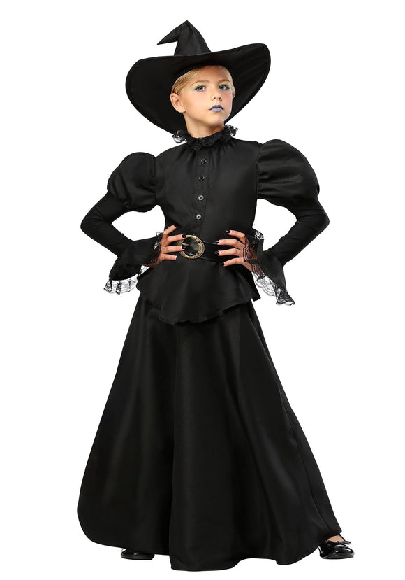 Classic Black Witch Costume for Girls
