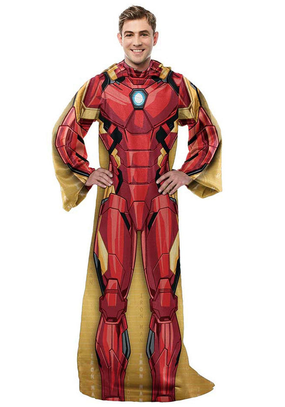 Adult Classic Iron Man Silk Comfy Throw Blanket