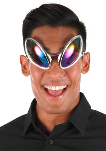 Silver Close Encounter Rainbow Glasses