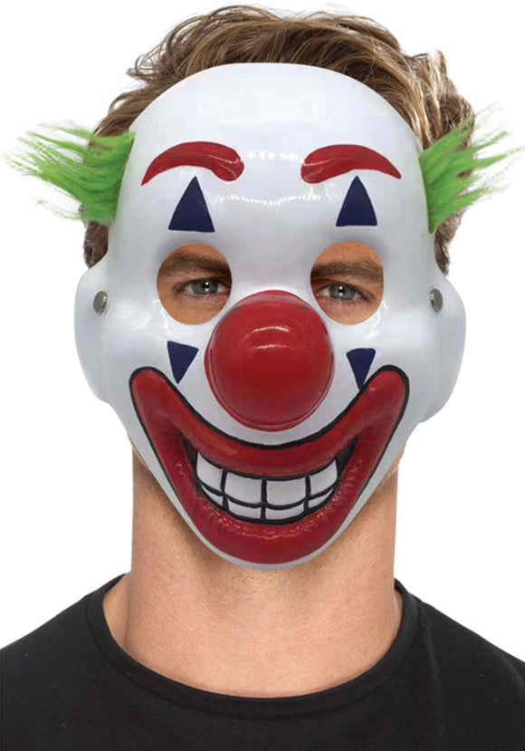 Adult Clown Mask with Hair
