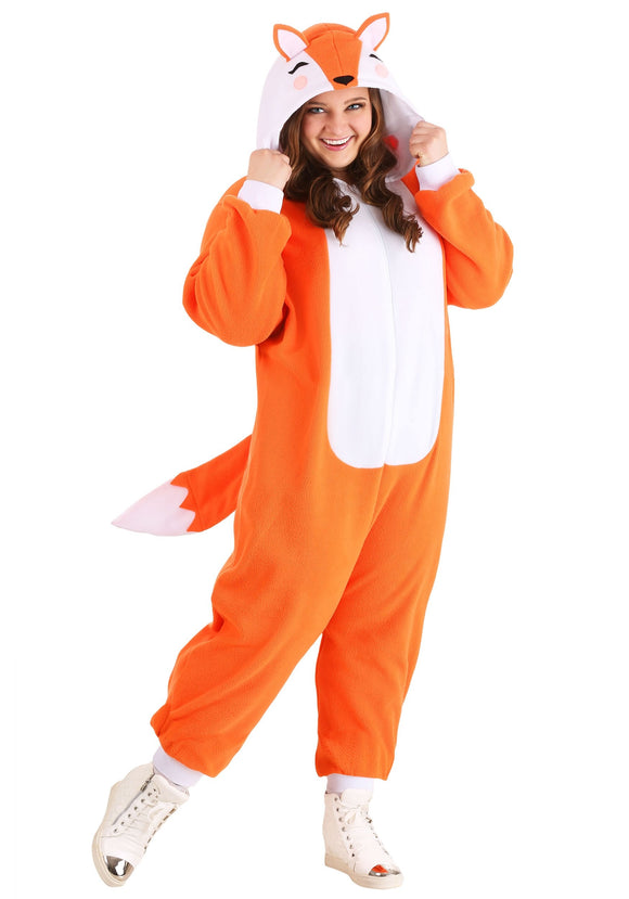 Plus Size Cozy Fox Costume for Adults