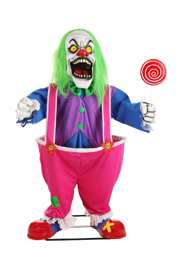 Killer Crazed Clown Animatronic Decoration