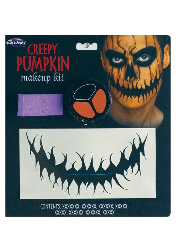 Creepy Halloween Pumpkin Makeup Kit