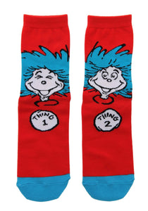 Thing 1 and Thing 2 Crew Socks