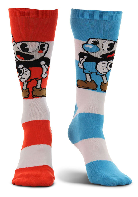 Mugman Cuphead Victory Crew Socks