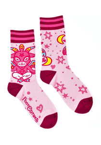 Cute Baphomet Goat Socks Unisex