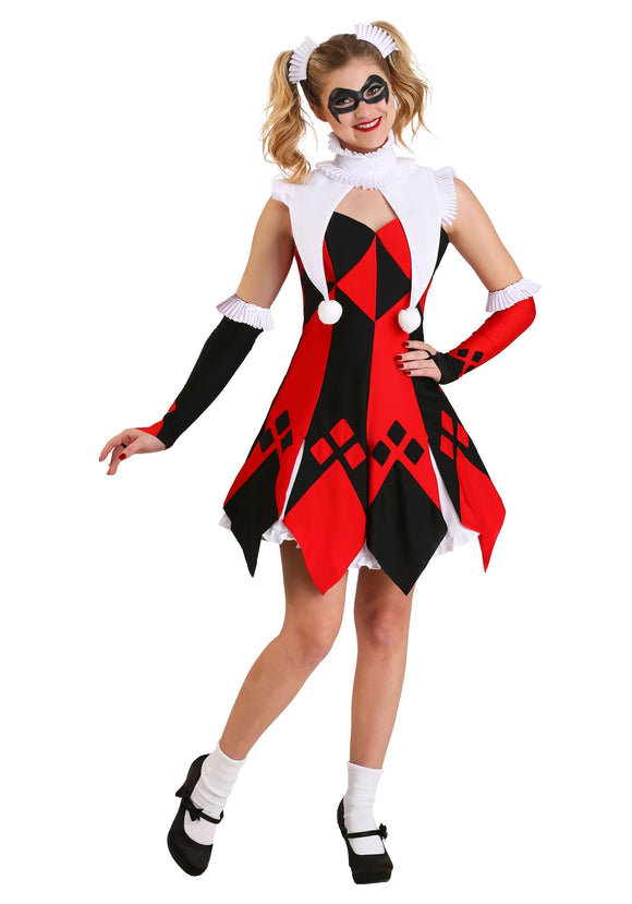 Cute Court Jester Costume for Women