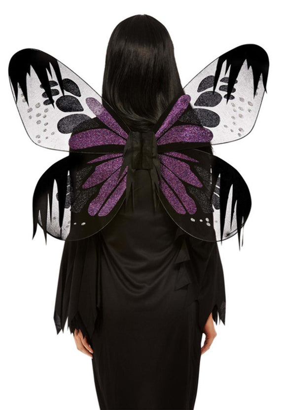Dark Purple Botanicals Moth Wings