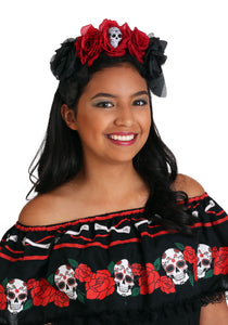 Women's Day of the Dead Flower Headband