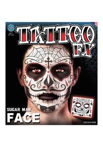 Temporary Day of the Dead Tattoo