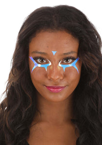 Death Stare Electric Opal Holographic Face Decals