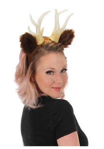 Antlers with Ears Deer Headband