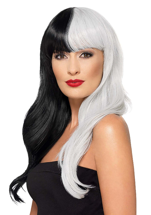 Deluxe Grey and Black Heat Stylable Wig