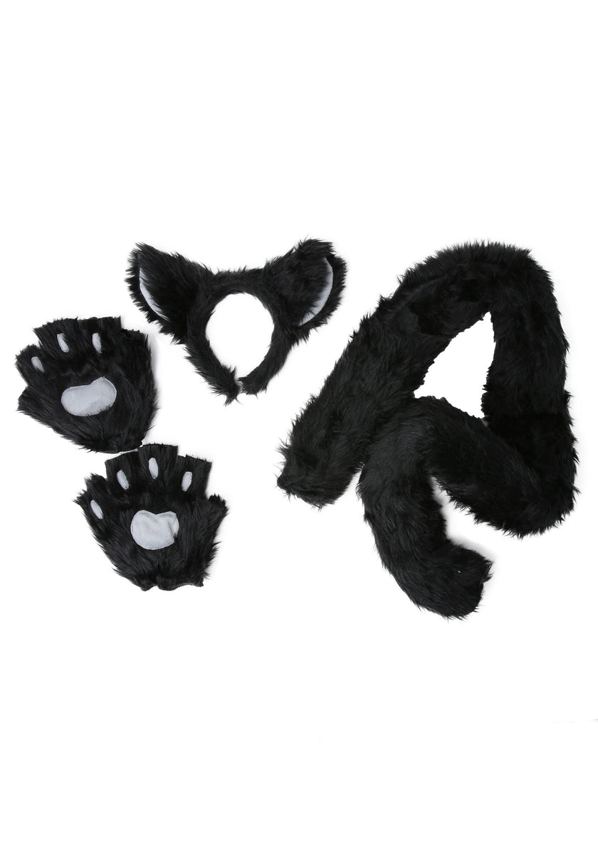 XEPST Cat Cosplay Costume Set Cat Ears And Animal Tail Kit