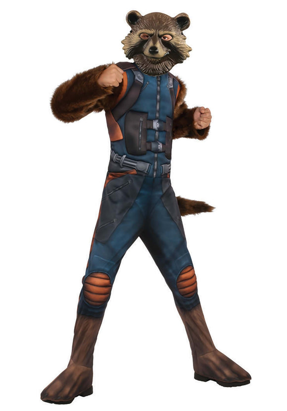 Deluxe Rocket Raccoon Avengers 4 Child Costume