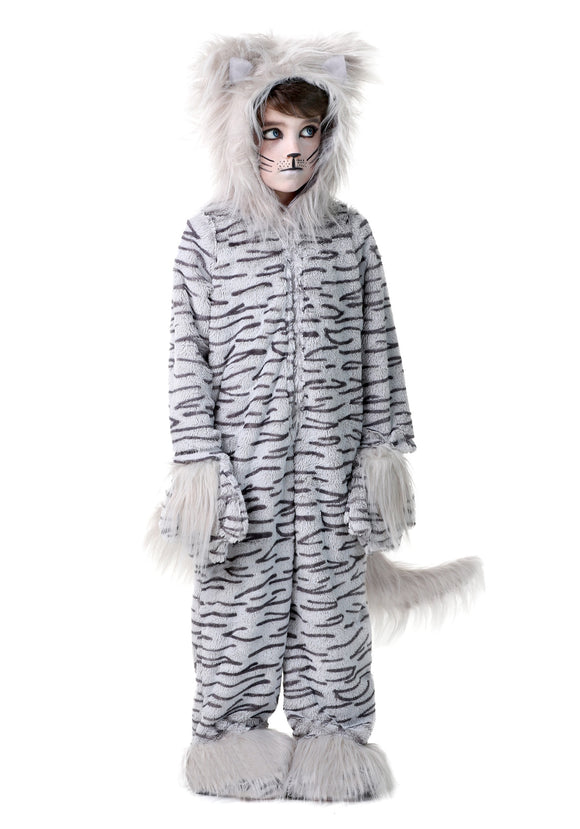 Deluxe Grey Cat Costume for Kids