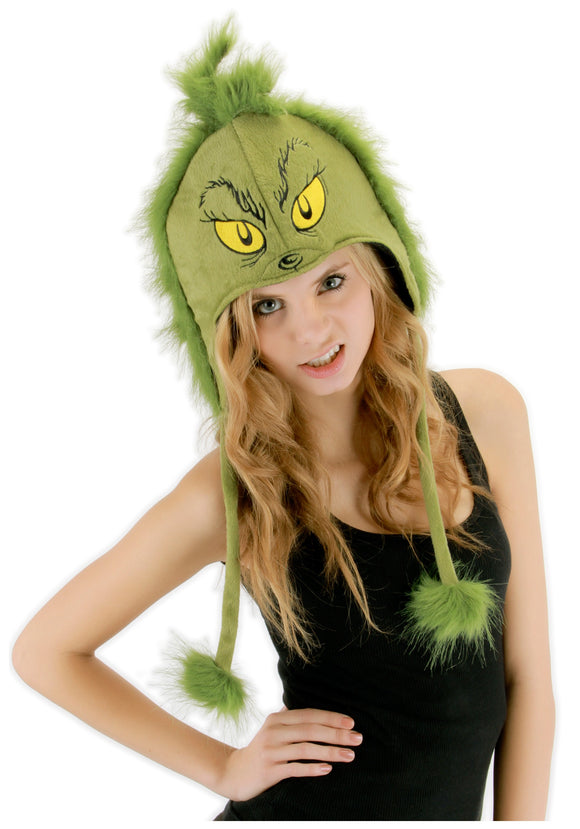 Deluxe Grinch Hoodie Hat - Grinch Accessories, Holiday Costume Ideas