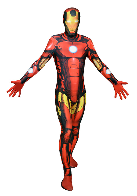Men's Deluxe Iron Man Morphsuit Costume