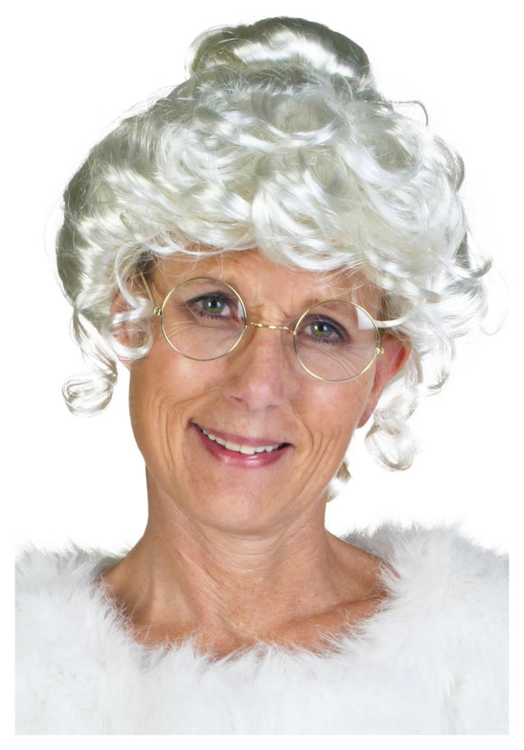 Deluxe Mrs. Claus Wig for Women