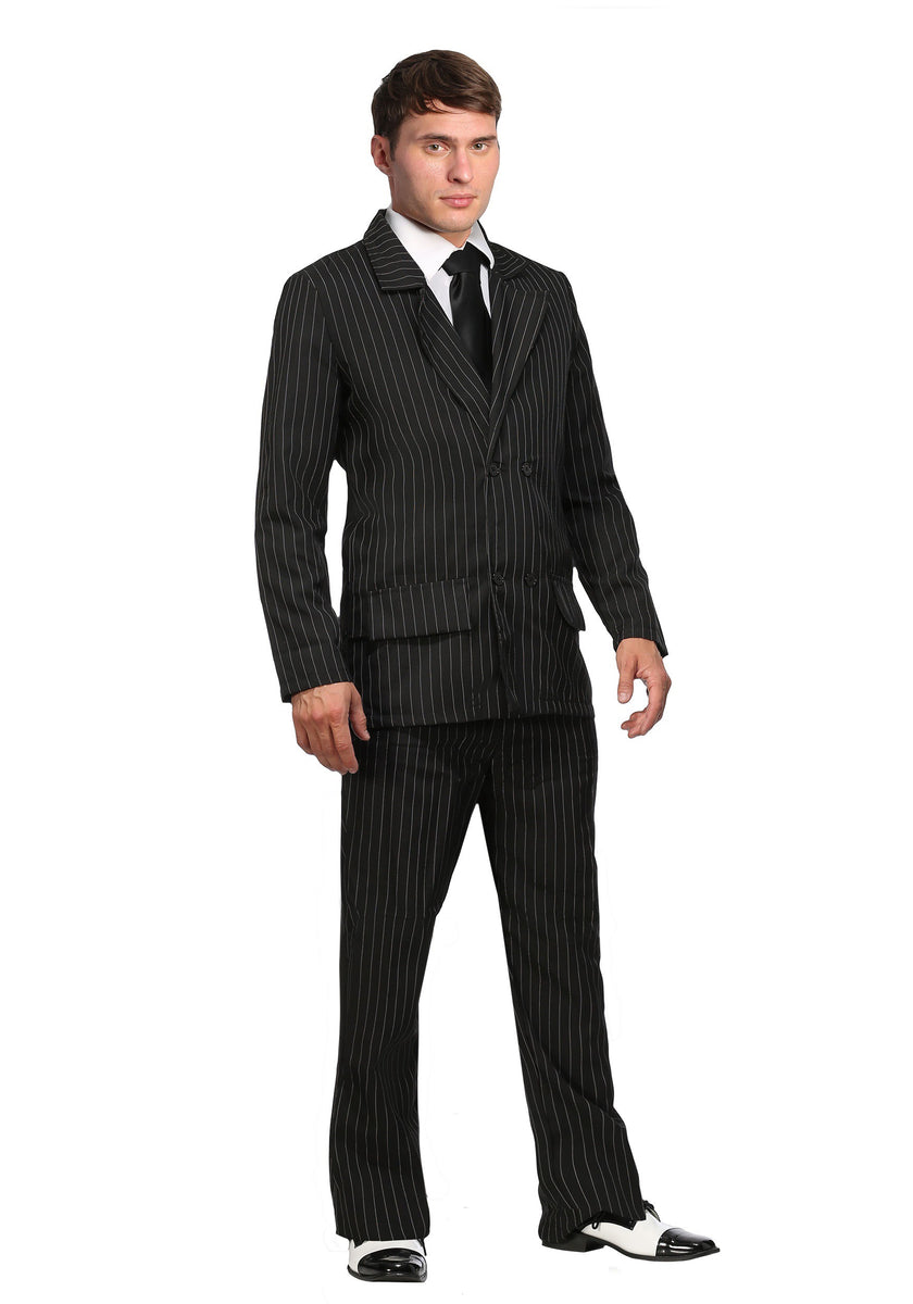 Deluxe Pin Stripe Gangster Suit - Double Breasted Gangster Costume ...