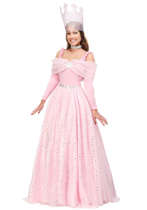 Deluxe Pink Witch Dress Costume for Women