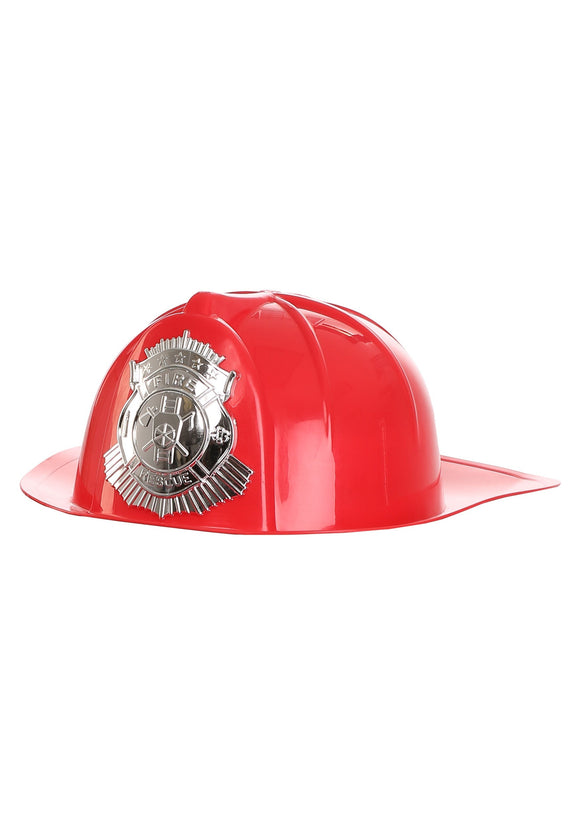 Deluxe Fireman's Red Helmet