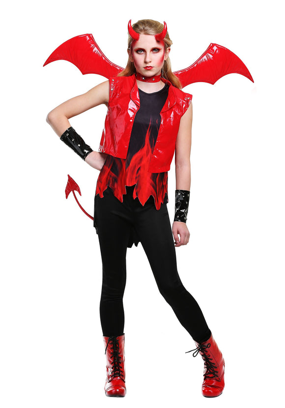Demon Fire Costume for Girls