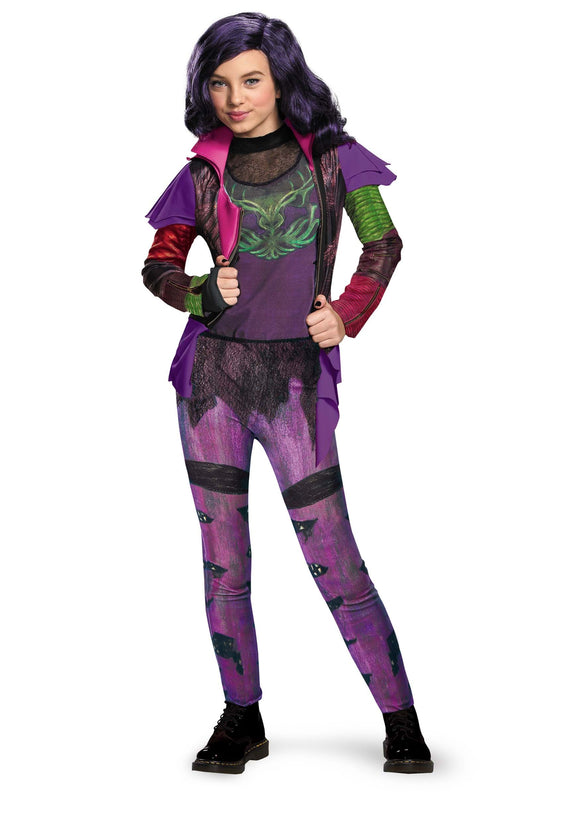 Descendants 1 Girl's Mal Deluxe Costume