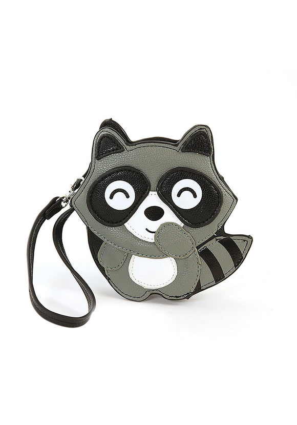 Detachable Raccoon Wristlet Bag