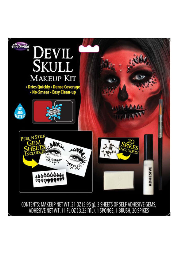 Devil Skull Makeup Accessory Kit