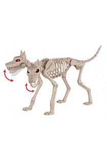 Double Trouble Skeleton Doberman Halloween Decoration