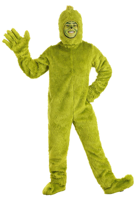 Adult Dr. Seuss Grinch Open Face Costume
